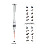 2 Sets Replacement Screws with Screwdriver for MacBook Pro 13 or 15 inch Retina Display A1398 A1425 A1502 2012-2015, Bottom Case Cover P5 Pentalobe Repair Tool Kit Laptop PC Computer